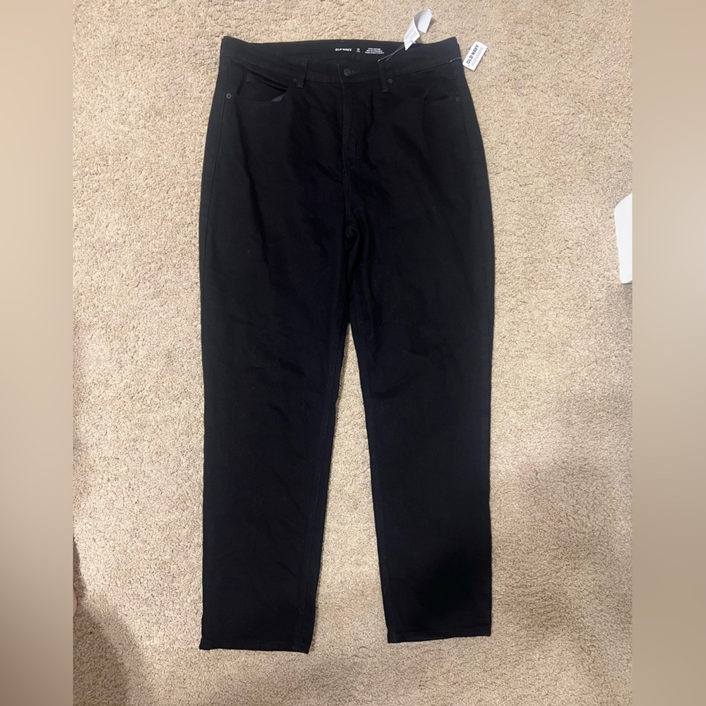 NWT Old Navy Extra High Rise Ski-High Straight Jeans